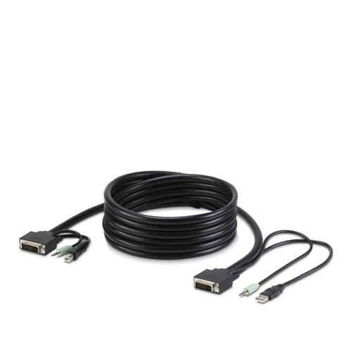 TAA DVI/USB/AUD SKVM CBL, DVI-D M/M; USB A/B